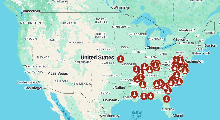 Click on the map to interact with it